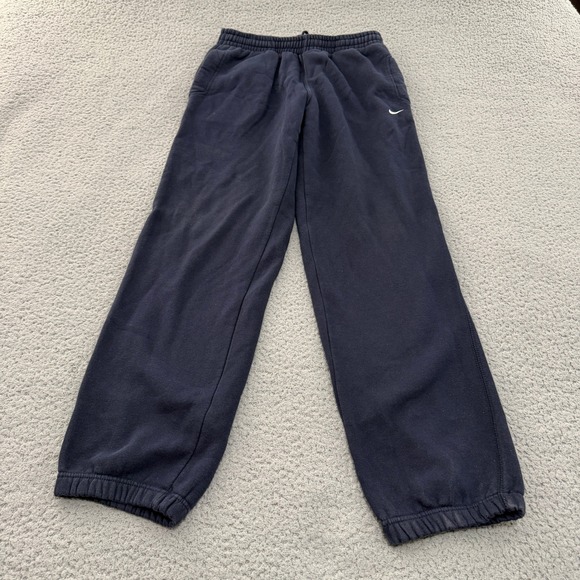Nike Other - Nike Athletic Dept Sweatpants Mens Medium Navy Blue Fleece Swoosh Logo